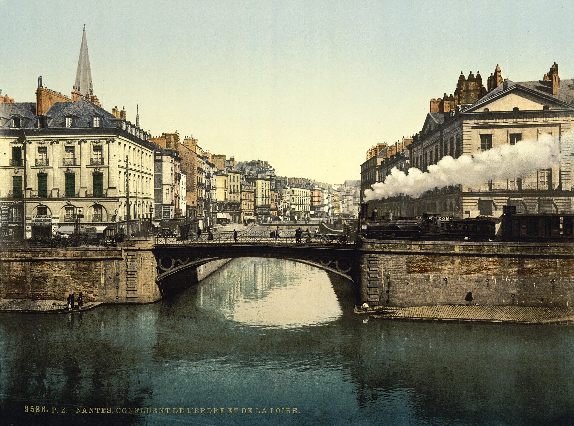 Confluence of Erdre and Loire, Nantes, France, 1890s.jpg