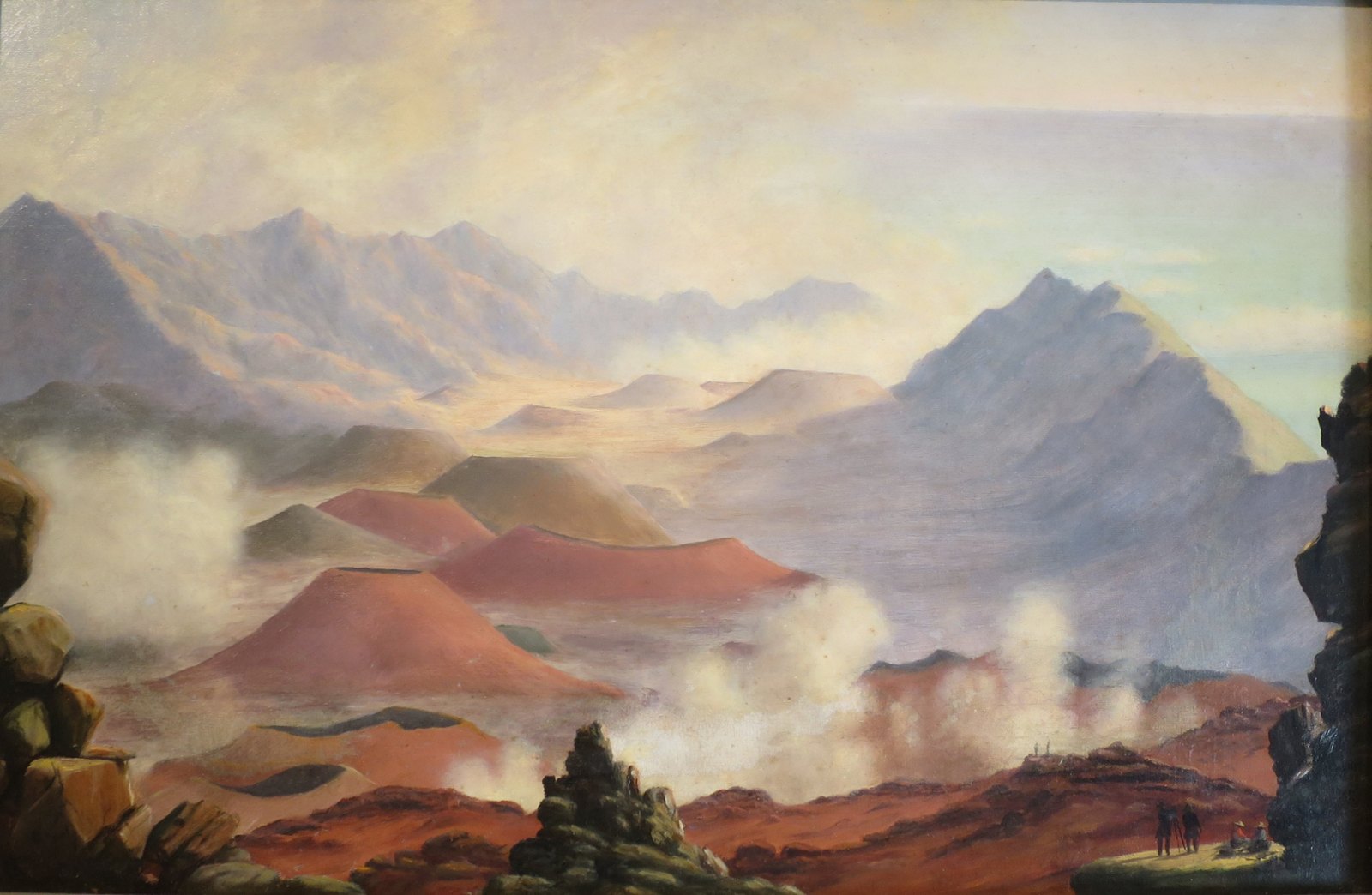 Craters at Haleakala by Edward Bailey, 1877, Bailey House Museum.JPG