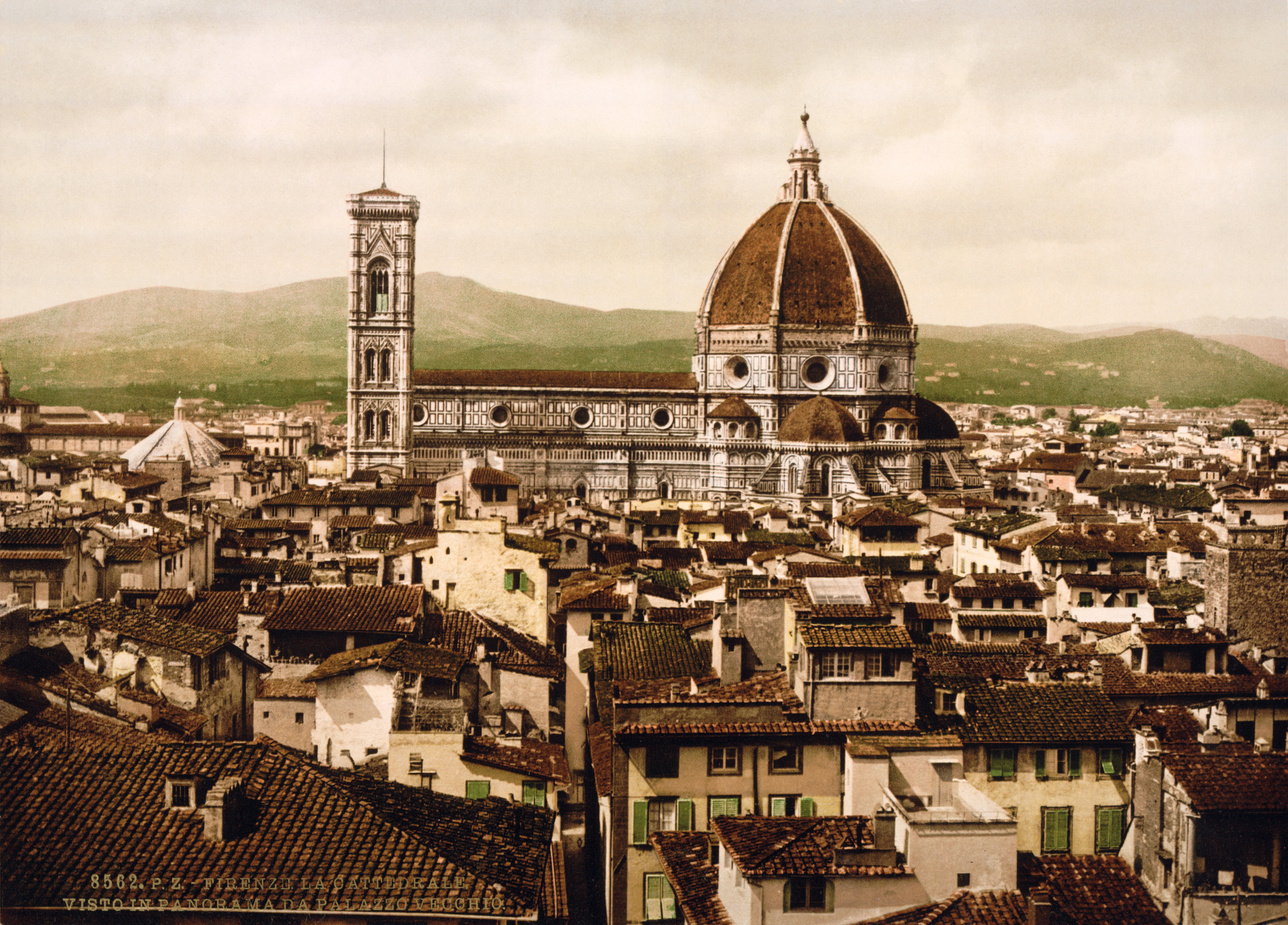 Flickr - …trialsanderrors - The Duomo viewed from the Palazzo Vecchio, Florence, Tuscany, Italy, ca. 1897.jpg