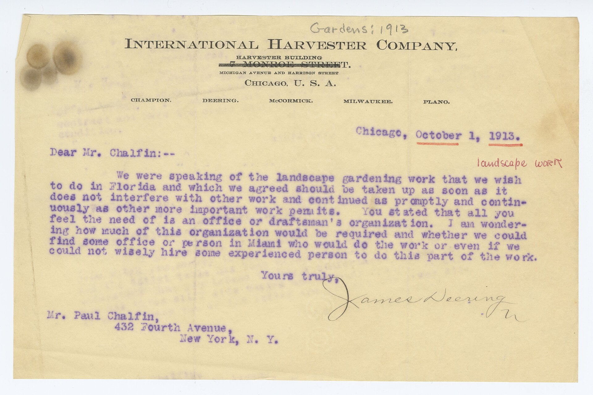 Vizcaya Deering to Chalfin 19131001gardens.jpg